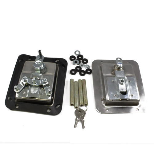 Back To Back Paddle Latch, Stainless Steel, 2 Point, With Gasket, Less Rotaries. Allows Locking From Inside Or Outside. Keyed 545 PAD-M-69ESL-SS-545 |Austin Hardware