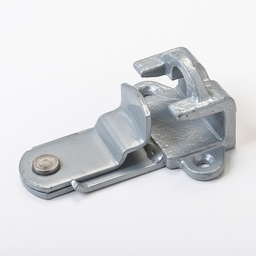 Gravity handle keeper, gray powder coat