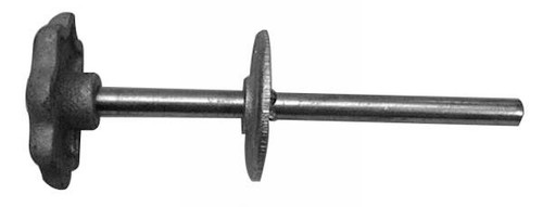Inside Release, 1/2 in. Round, 304  Stainless Steel, Inside Mtg. Plate and Push Knob, 8 in. L, SS