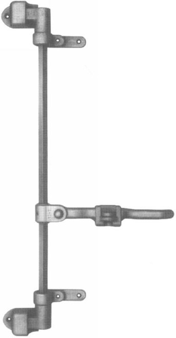 Two-point assembly bar lock, standard PH 172-001 ZN |Austin Hardware