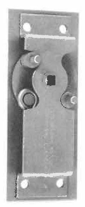 Heavy duty 3 point dead bolt lock with inside safety release and inside handle for rear or side doors, reversible for use on left or right hand doors. Composed of steel with ductile iron bolts. For use with outside handle having a 5/8 in. square shan