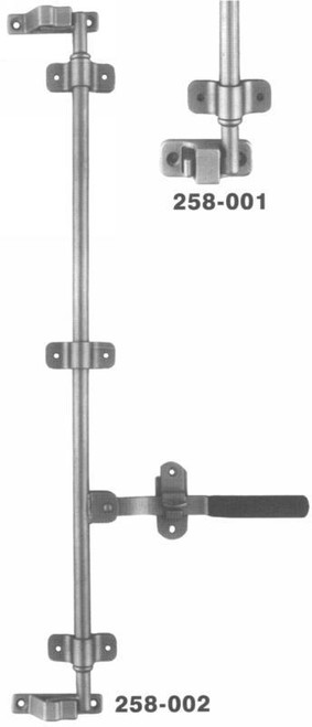 BAR LOCK LESS PIPE,ZINC PLATED,NARROW KEEPERS