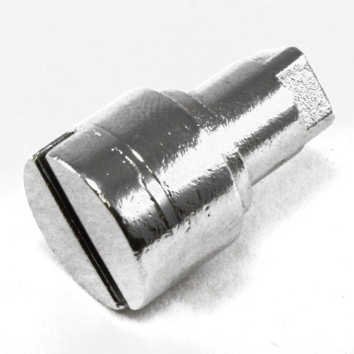 Cylinder Insert, 2 mm Slotted, 4 mm Deep, Chrome Plated Zinc Diecast