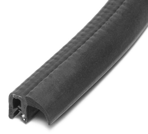Push-On Trim Seal, Black Epdb Rubber, Clamping Range 1.5 - 3.0mm
