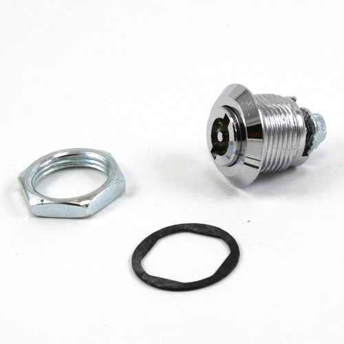 Lock Cylinder, 1/4 Turn,3 mm Pin Insert, Zinc Diecast, Max Door Thickness 45/64 in.