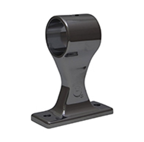 Center stanchion for 1 1/4 in. diameter hand rail, no offset, no set screw hole, chrome finish Center stanchion for 1 1/4 in. diameter hand rail, no offset, no set screw hole, chrome finish