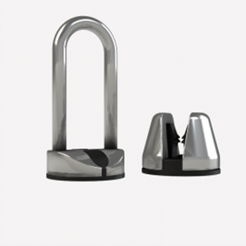 Genesis Adjustable Door Grabber, 6 in. L, zinc diecast base with stainless steel loop, chrome plated DH-GRB-02-600 |Austin Hardware