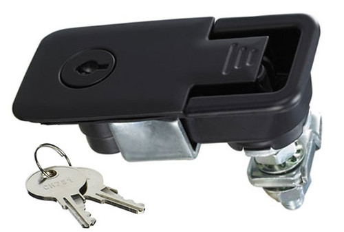 Lift and Turn Flush Compression Latch, Black, Locking