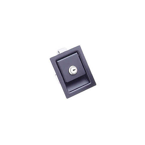 S 64-22-11 Paddle Latch, Steel, Black Powder Coat Finish, Key Locking, .31 In. Grip Range, .25 In. Panel Thickness, Sliding Pawl Latch Mechanism Southco Austin Hardware & Supply