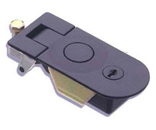 Southco Sealed lever latch, zinc alloy, black powder coat, key locking, .04-.55 in. grip range, .04-.43 in. door thickness range, locking without dust shutter head, tool operated, standard size S C5-21-15 |Austin Hardware
