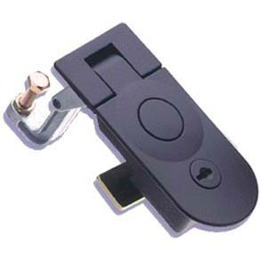 Southco Sealed lever latch, zinc alloy, black powder coat, key locking, 1.14 - 1.77 in. grip range, 1.22-1.61 in. door thickness range, locking without dust shutter head, tool operated, standard size S C5-24-35 |Austin Hardware