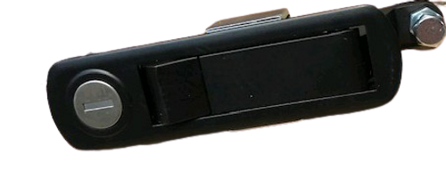 Key-Locking, Lever Compression Latch, Black