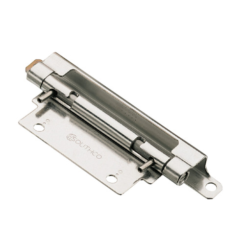 Southco Removable Hinge, Concealed Assembly, Deep Offset, Steel, Zinc Plate, Bright chromate