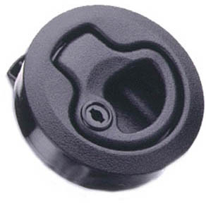 Southco Flush pull latch, plastic, black, key locking, .98-1.02 in. grip range, .08-.28 panel thickness, medium S M1-41 |Austin Hardware