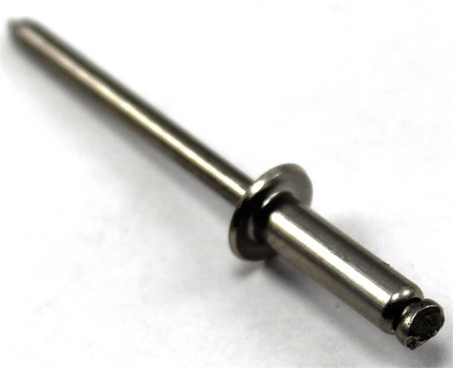 Blind Rivet, Open End, Stainless Steel Body, Stainless Steel Mandrel, Domed Head, 5/32 In. Diameter, .251-.375 In. Grip Range