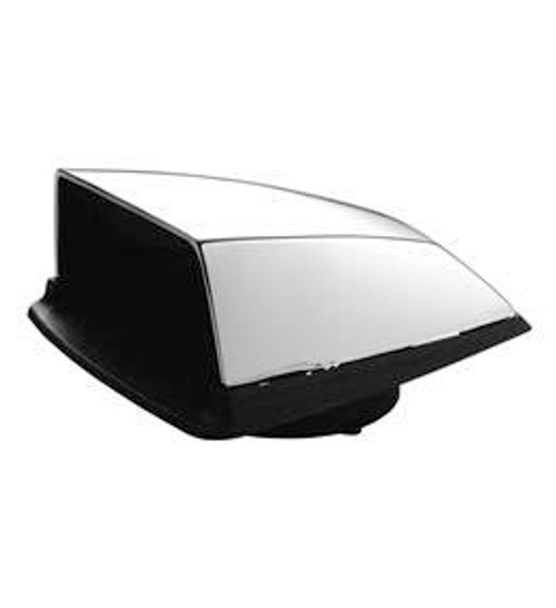 Cowl Vent, Diecast Zamak with Chrome Finish, 2 Piece Snap in Style, Width 4 11/16 in., Length 6 in., Height 2 1/8 in.