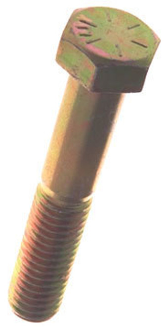 Hex Cap Screw 5/8-11 X 1 1/2 In., Grade 8 Zinc/Yellow