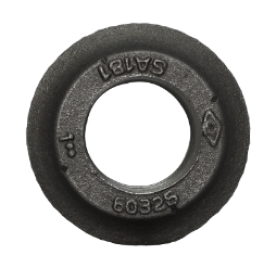 Flange, standard-heavy flat type with pilot, forged carbon steel, self-colored, for 3 in. Dia. Pipe TF 603-K |Austin Hardware