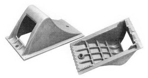 Aluminum Wheel Chock, 8-1/8 in. H x 8-1/2 in. W x 15 in. L, high tensile strength aluminum