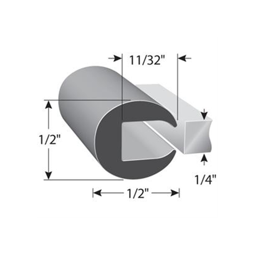 TL X1005 All Rubber Safety Edge,1/4" Trim-Lok Austin Hardware & Supply
