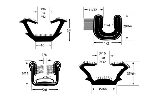 Locking Insert Key, Black, .400 In. W X .320 In. H 200 Feet Per Box.