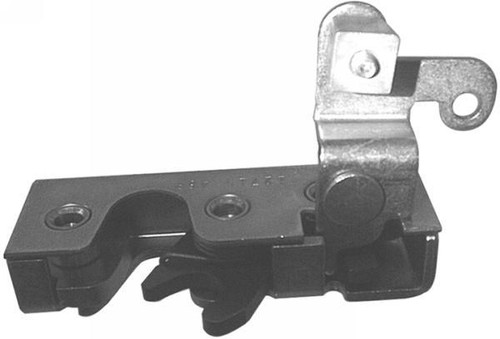 TriMark - Single rotary latch, 1/4-20 threaded inserts, 2-point linkage attachment with collar device on linkage arm for easier rod attachment, zinc plated yellow chromate finish, left hand