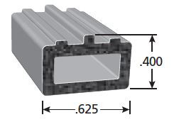 Trim-Lok Rubber Seal, Ribbed Epdm Rubber, .625 In. W X .406 In. H, General Acrylic Pressure Sensitive Adhesive, Sold by the foot. TL X1705-HT |Austin Hardware