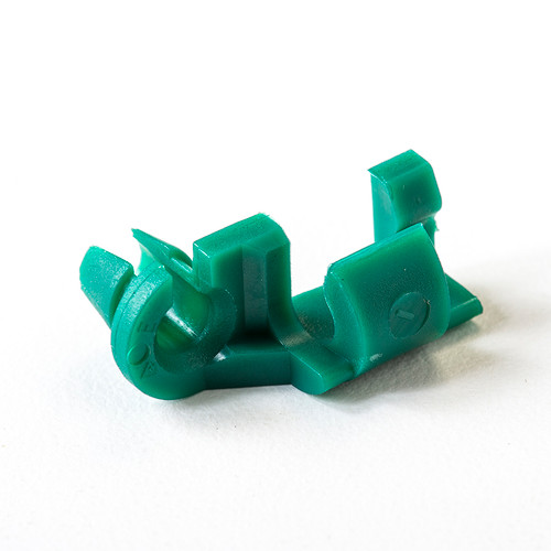 TriMark - Rod clip, green plastic