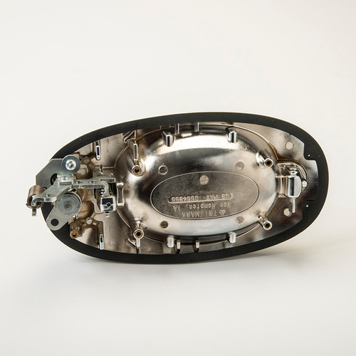 TriMark - Remote pull handle, non-handed, copper-nickel chrome, standard lock cam, mounting bracet box