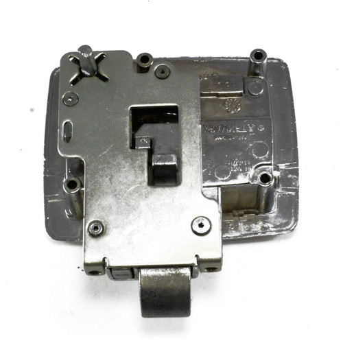 TriMark - Trailer latch with dead bolt, exterior handle, copper-nickel nickel chrome, zinc plunger