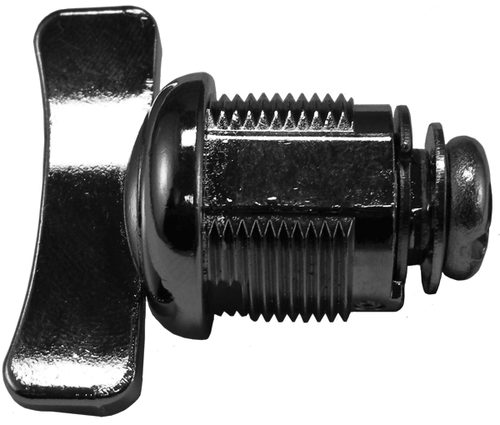 Lock Cylinder, "T" Cylinder with Nut, Screw, 5/8 in. L Cylinder, Nickel-Plated, Cam Not Included