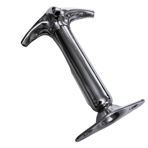 Hood Latch, For a Variety of Truck, Off-Road Equipment and Industrial Applications, Curved 2-5/8 in. L Handle, 5/8 in. Dia. Steel Shaft, Overall Length 3-1/4 in. in Free Position, SS