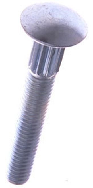 Ribbed Neck Carriage Bolt 1/4-20 X 2 In., Grade 2 Zinc Chromate