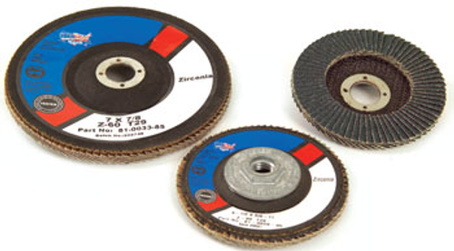 Zirconia Flap Disc, 4-1/2in. X 7/8in., 36 Grit - Sanding and Grinding