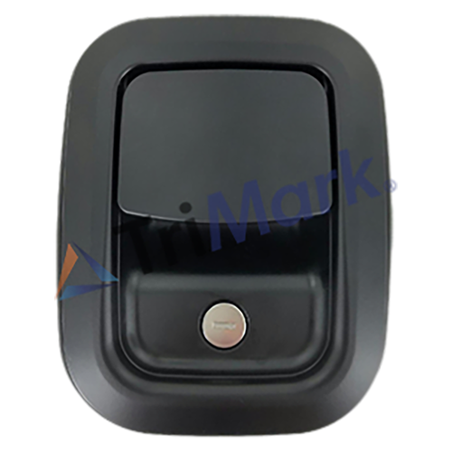 TM 31853-07 NO BEZEL HANDLE, PADL, LH, 4 PT, CHROME, OUTSD, W/KEY #2002 Trimark Austin Hardware & Supply