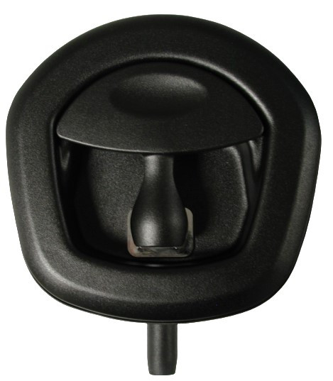 Eberhard Stamped Whale Tale, Blk/Blk Long Mount Studs EMC 2-M10954 RH |Austin Hardware