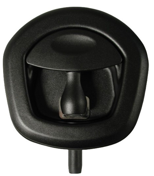 Stamped Whale Tale, Blk/Blk Long Mount Studs - 1