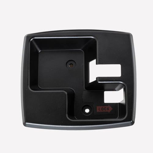 TM 24719-02 INSIDE BEZEL & RELEASE LEVER ASSEMBLY, RH, BLACK Trimark Austin Hardware & Supply