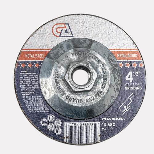 A5-10451452 4 1/2 X 1/4 X 7/8 Grinding Wheel Type 27 - Sanding and Grinding Austin Hardware & Supply