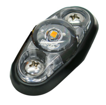 TQ S38-ACG0-1 AMBER MINI SURFACE PC SIDEMARKER CLR LENS 5" WIRE TecNiq Austin Hardware & Supply