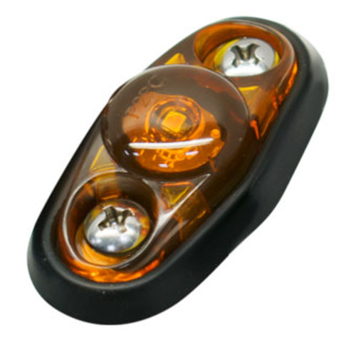 AMBR MINI SURFACE MOUNT PC SIDEMARKER AMBR LENS, AMBR LED