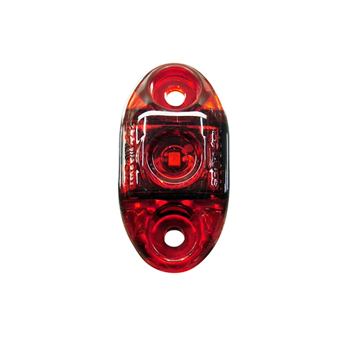 TQ S21-RCG0-1 2" OVAL RED SIDEMARKER CLR LENS SELF GROUND TecNiq Austin Hardware & Supply
