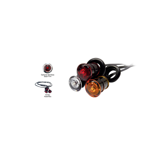 TQ S34-WC00-1 WHT MINI PC SIDEMARKER CLR LENS TecNiq Austin Hardware & Supply