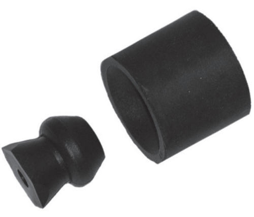 2 PC RBR DOOR HOLDER W/1" MALE