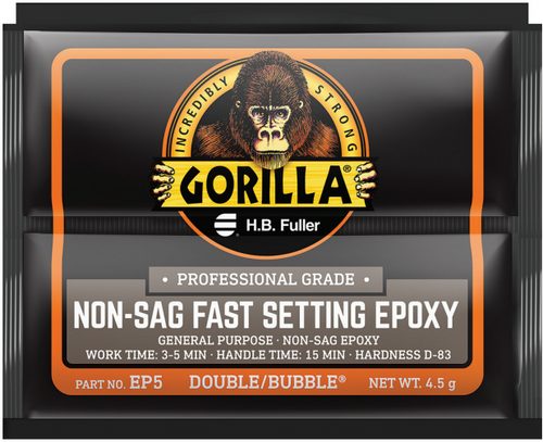 GorillaPro DOUBLE/BUBBLE EP5 Non-Sag White Two-Part Epoxy Adhesive