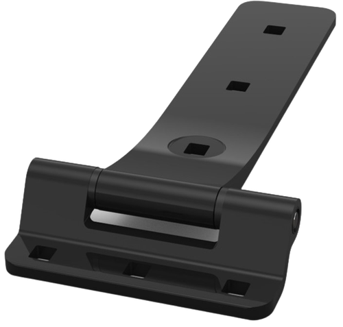 STRAP HINGE 8IN ALUMINUM EXT BLACK POWDER COAT HG-STR-3035-AL-BPC2 |Austin Hardware