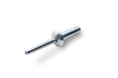 Value-Clamp Structural Blind Rivet VRSSB6-7SVC - Stainless/Stainless, Buttonhead, 3/16" Dia., .214-.437" Grip Range