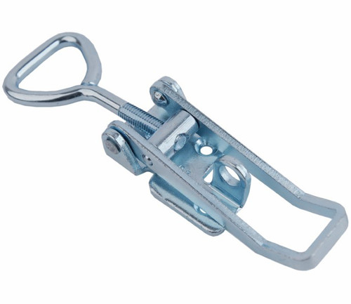 Medium duty adjustable latch, Large size, Zinc plated Steel with Countersunk mounting holes.
