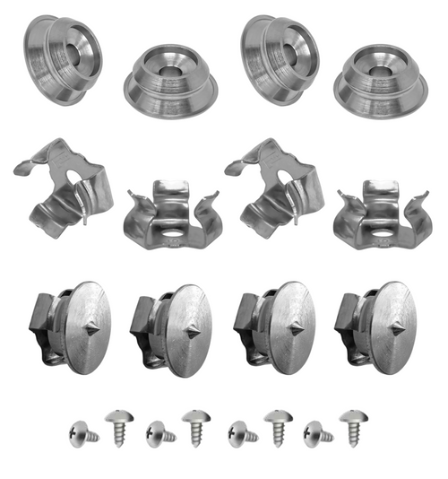 FAST-CON 301 SS SAMPLE KIT #2, 4MALE/4 FEMALE/ 8 SCREWS/ 4 CENTER POINTS