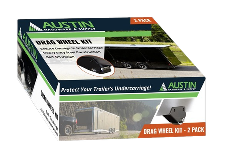 TDW-3326-2.0-A01-RP Drag Wheel Retail Kit for Trailers, bolt-on style for 2" frame, (2) wheels and hardware included with each kit Austin Hardware & Supply